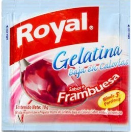 Gelatina Royal baja en calorías - sabor frambuesa 10g