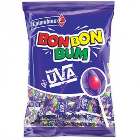Bon Bon Bum Uva - Bolsa 24 unidades 480g