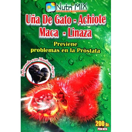 Griffe de Chat, Roucou, graines de Lin, Maca 200g