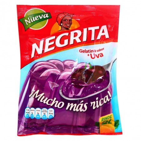 Gelatina sabor a Uva - La Negrita 160g