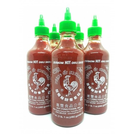 Salsa muy picante Sriracha Hot Chilli Sauce ( Scoville puntúa 2.000) 481g 