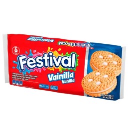 Galleta Festival rellenas con crema sabor a Vainilla 403g