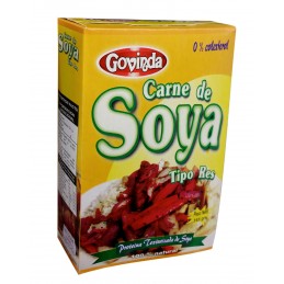 Carne de soya tipo res marca Govinda 0% colesterol  165gr