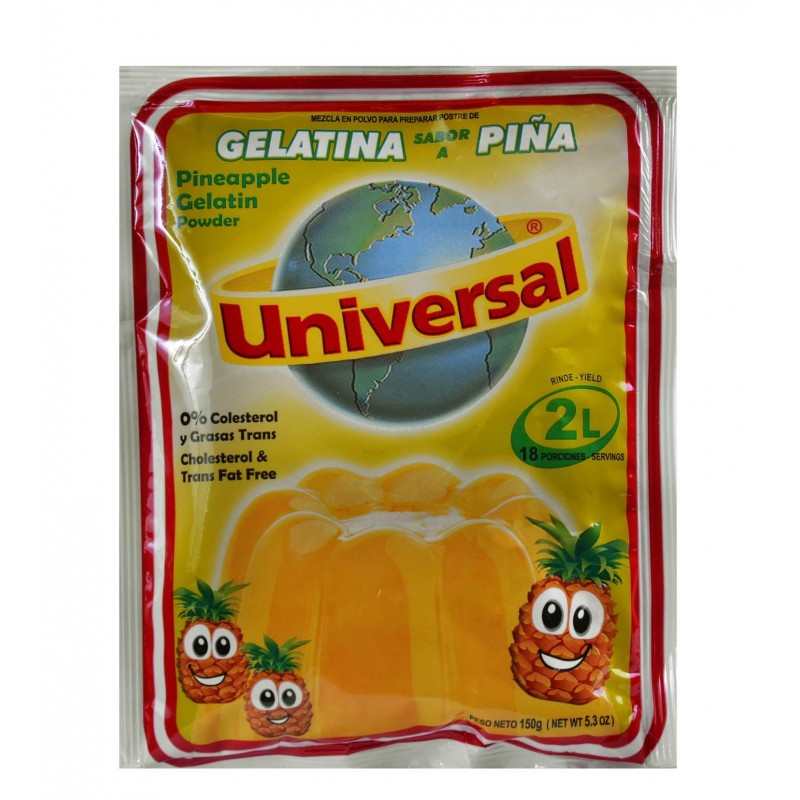 Gelatina piña "Universal"  - Tamaño Familiar   250gr