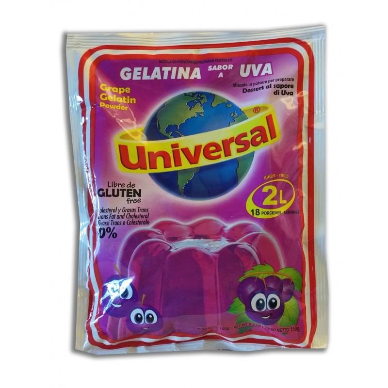 Gelatina Universal Uva  150gr