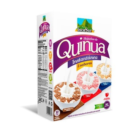 Flocons de Quinoa 3 saveurs - Sans gluten 250g