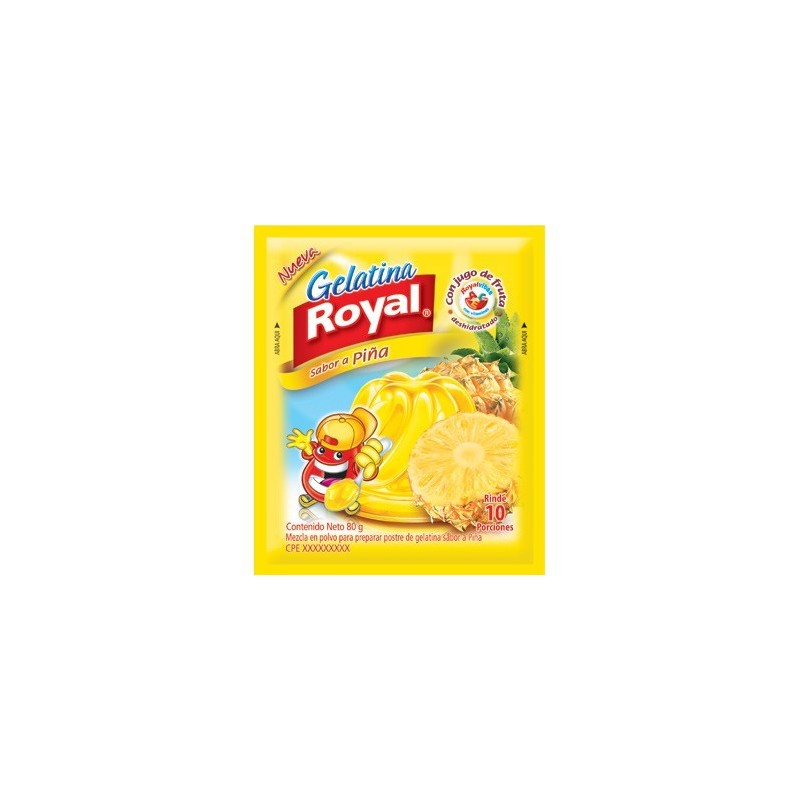 Gelatina Royal PiÃ±a 160gr