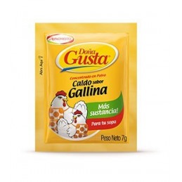 Dona Gusta Caldo sabor a Gallina  en polvo 7g 