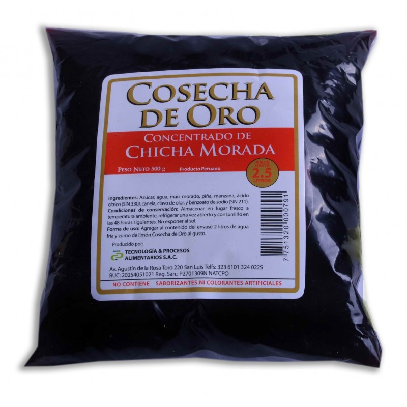 Chicha Morada Concentrada Cosecha de Oro 500ml Chicha Morada Concentrada Cosecha de Oro 500ml